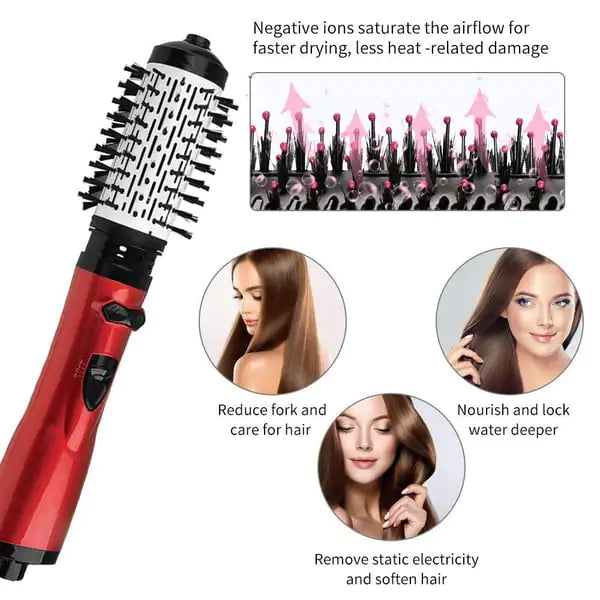 3-in-1 Rotating Hot Air-Hair Styler and Dryer