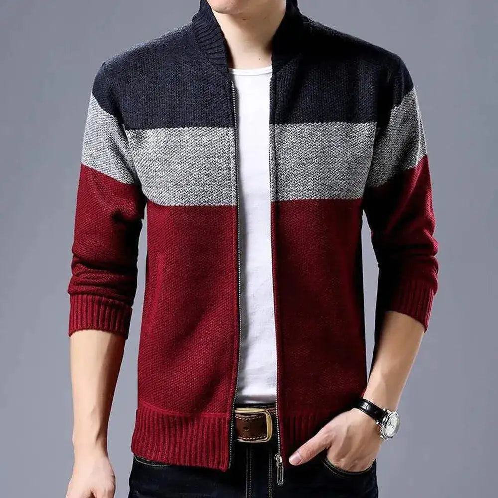 Men's Triple Tone Cardigan