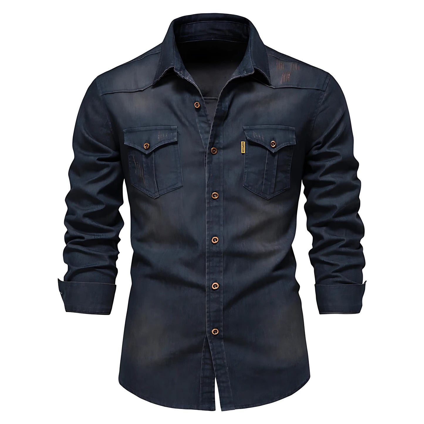 Dario Denim Long Sleeve Button-Up